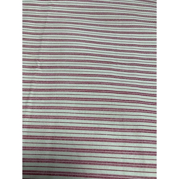Red & Cream Striped Cotton Fabric 1 yard x 44" Wide - Picture 4 of 11